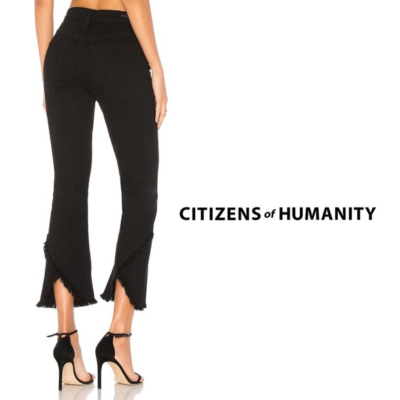 Citizens Of Humanity Denim - ANTHROPOLOGIE COH "Drew" Fray High Rise Crop Jeans